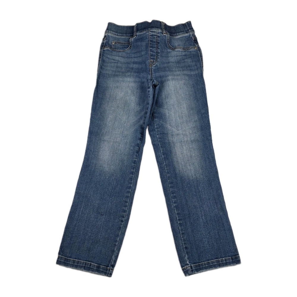 Spanx Jeans Womens Size Medium Petite EveryWear Pull-On Straight Leg 20356Q